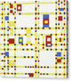 Broadway Boogie-Woogie - Canvas Print