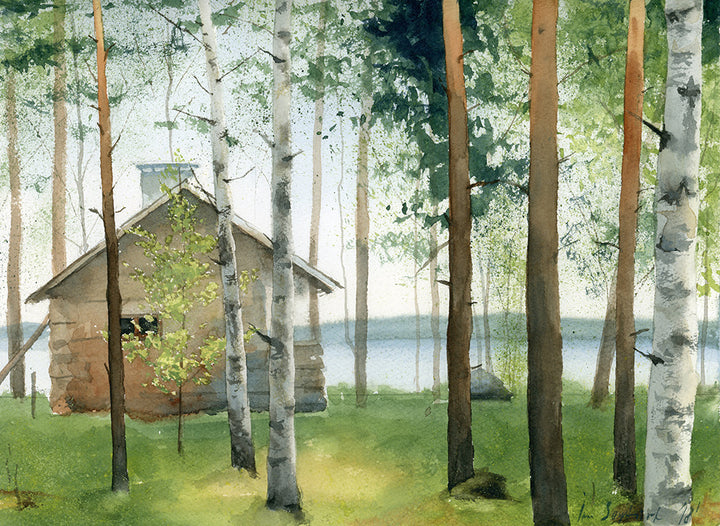 Cabin in the Woods - Art Print - Zapista