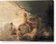 Cannibals Contemplating Human Remains - Canvas Print