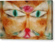Cat and Bird - Canvas Print