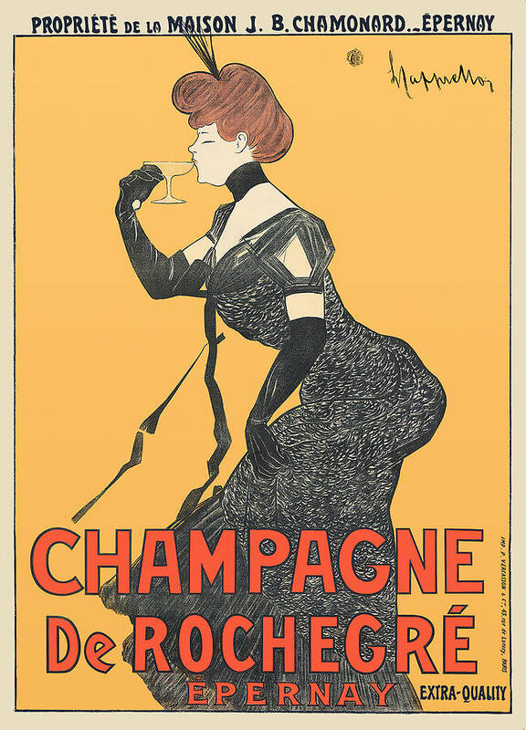 Champagne De Rochegre - Art Print