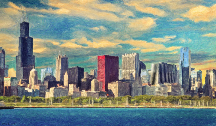 Chicago Skyline - Art Print - Zapista