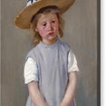 Child in a Straw Hat - Canvas Print