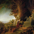 Christ and St Mary Magdalen at the Tomb by Rembrandt Harmenszoon van Rijn - Art Print - Zapista