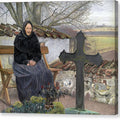 Churchyard at Flong - Canvas Print