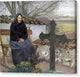 Churchyard at Flong - Canvas Print