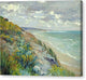 Cliffs by the sea at Trouville - Canvas Print