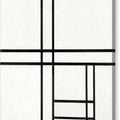 Composition in White and Black - Canvas Print