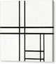 Composition in White and Black - Canvas Print