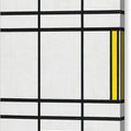 Composition in White, Red, and Yellow - Canvas Print