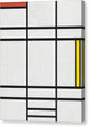 Composition in White, Red, and Yellow - Canvas Print
