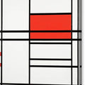 Composition No. 4 With Red and Blue - Canvas Print