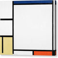 Composition with Blue, Yellow, Black, and Red - Canvas Print