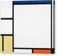 Composition with Blue, Yellow, Black, and Red - Canvas Print