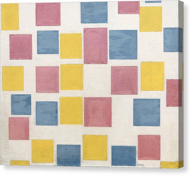 Composition with Color Fields - Canvas Print