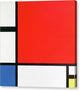 Composition with Red, Blue and Yellow - Canvas Print
