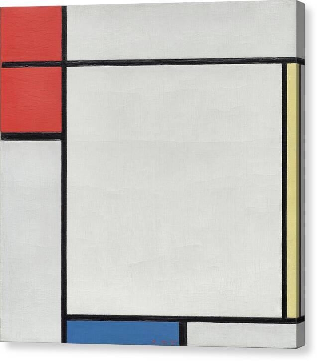 Composition with Red, Yellow, and Blue - Canvas Print