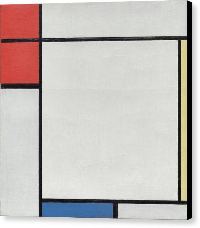 Composition with Red, Yellow, and Blue - Canvas Print