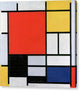 Composition with Red, Yellow, Blue and Black - Canvas Print