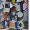 Composition with the Yellow Half-Moon and the Y - Canvas Print