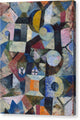 Composition with the Yellow Half-Moon and the Y - Canvas Print