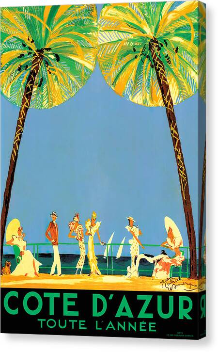 Cote d'Azur - Canvas Print