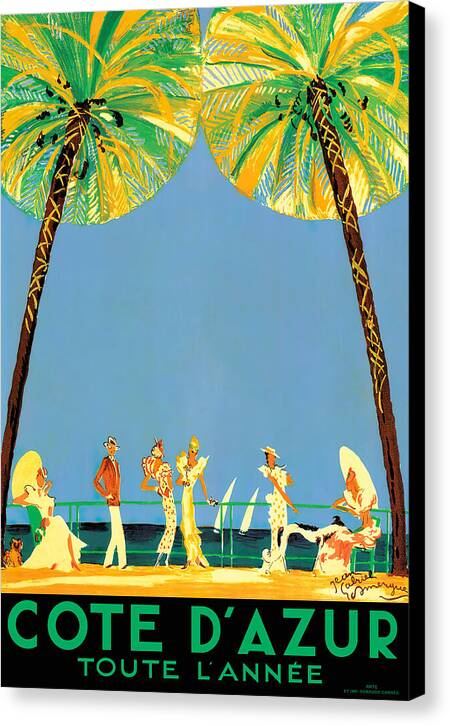 Cote d'Azur - Canvas Print