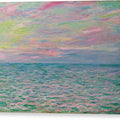 Coucher De Soleil A Pourville, Pleine Mer - Canvas Print