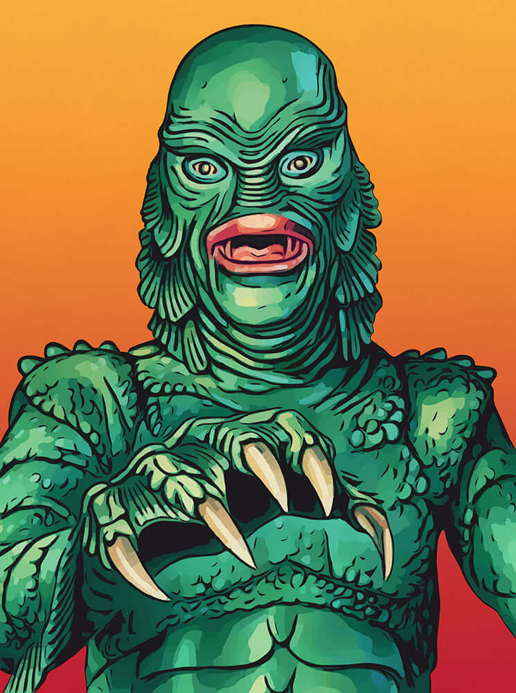 Creature from the Black Lagoon - Art Print - Zapista