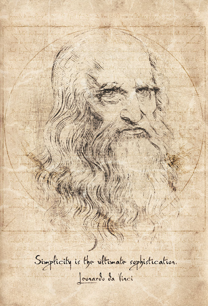 Da Vinci Quote - Art Print - Zapista