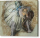 Dancer Adjusting Her Shoe - Canvas Print