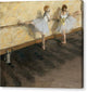 Dancers Practicing at the Barre - Canvas Print