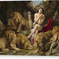 Daniel in the Lions Den - Canvas Print