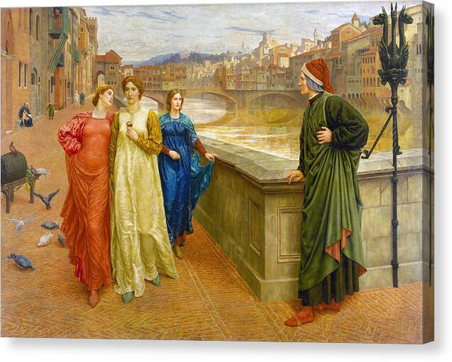 Dante and Beatrice - Canvas Print