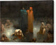 Dante and Virgil in the Ninth Circle of Hell - Canvas Print