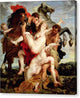 De ontvoering van de Dochters van Leucippus - Canvas Print