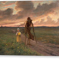 Death and the Girl - Canvas Print