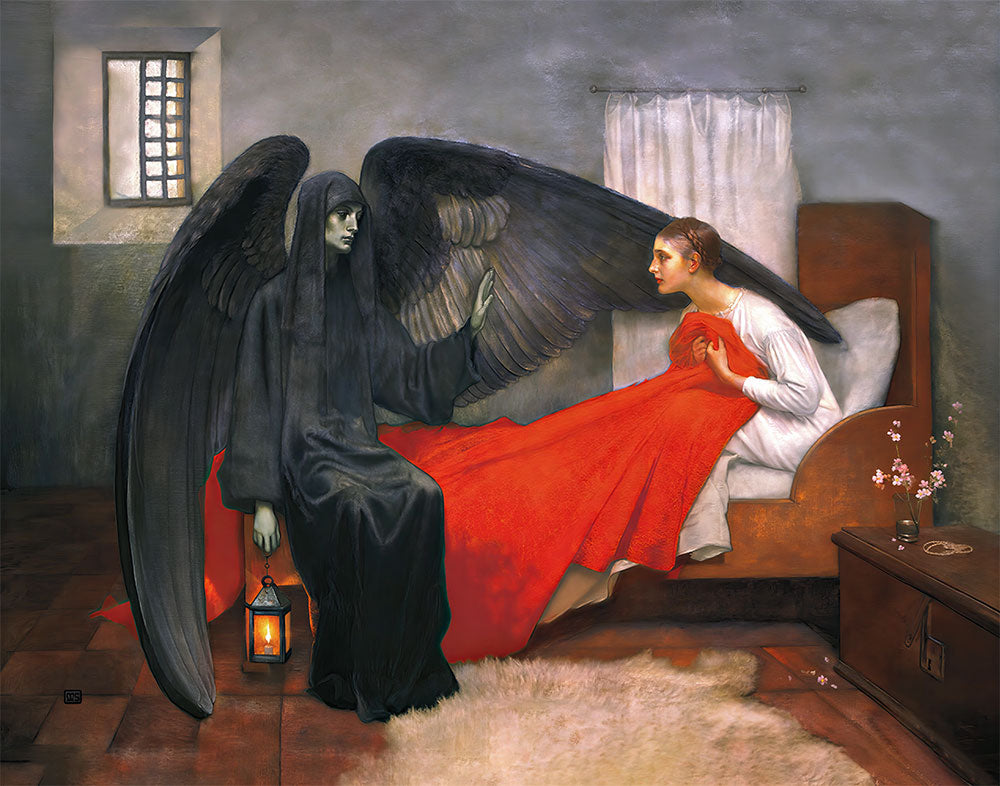 Death and the Maiden by Marianne Stokes - Art Print - Zapista