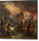 Edward III Crossing the Somme - Canvas Print
