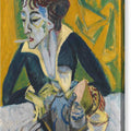 Erna with a Cigarette - Canvas Print
