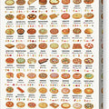 Famous Pizzas of the World - Canvas Print