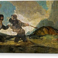 Fight with Cudgels - Canvas Print