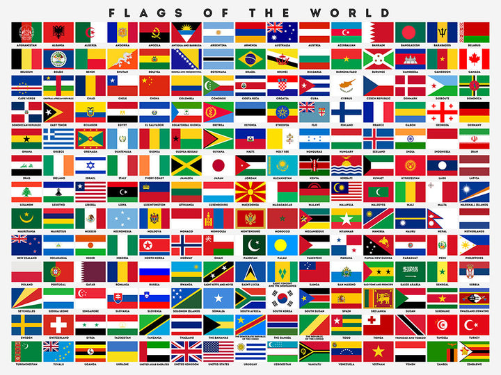 Flags of the World - Art Print - Zapista