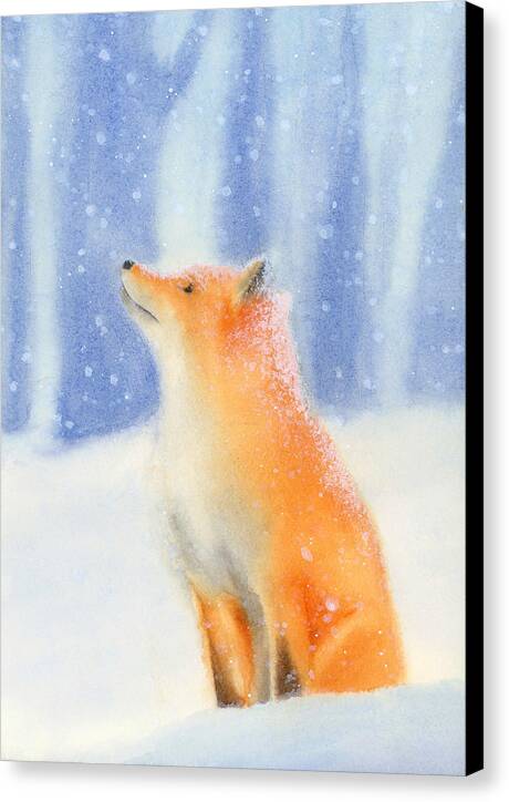 Fox in the Snow - Canvas Print