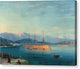 French Ships Departing the Black Sea - Canvas Print