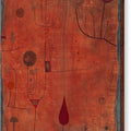 Fruits on Red - Canvas Print