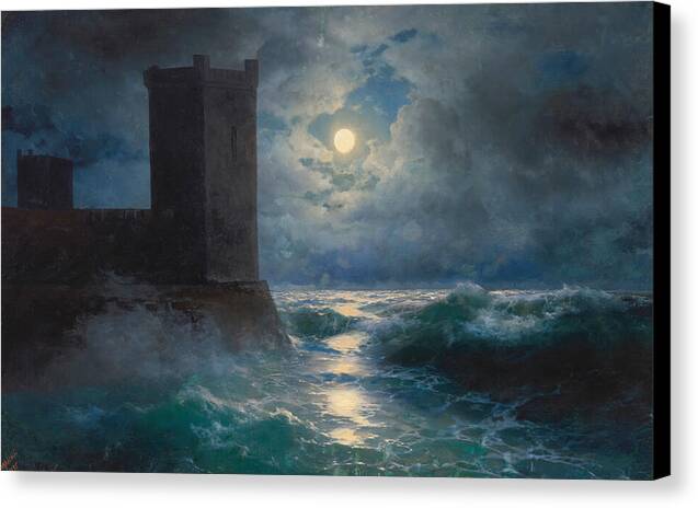 Genoese Towers in the Black Sea - Canvas Print
