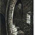 Ghost on the Stairs - Canvas Print