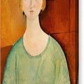 Girl in a Green Blouse - Canvas Print