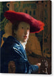 Girl with a Red Hat - Canvas Print